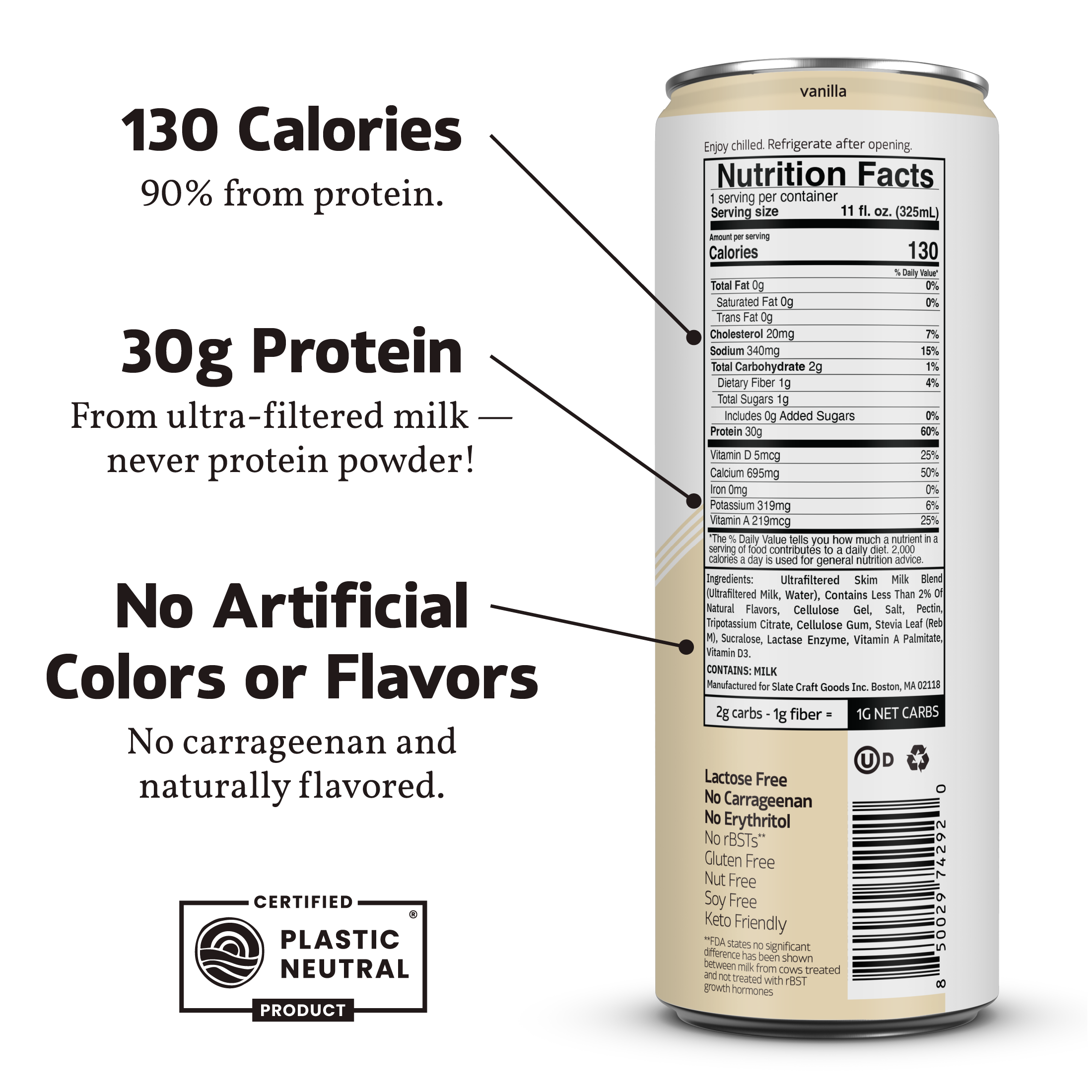 Vanilla 30G Ultra Protein Shake