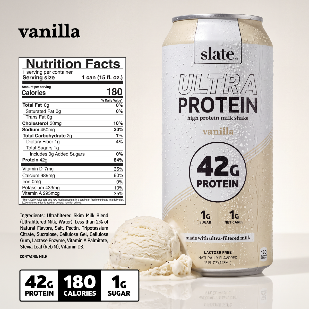 Vanilla 42G Ultra Protein Shake